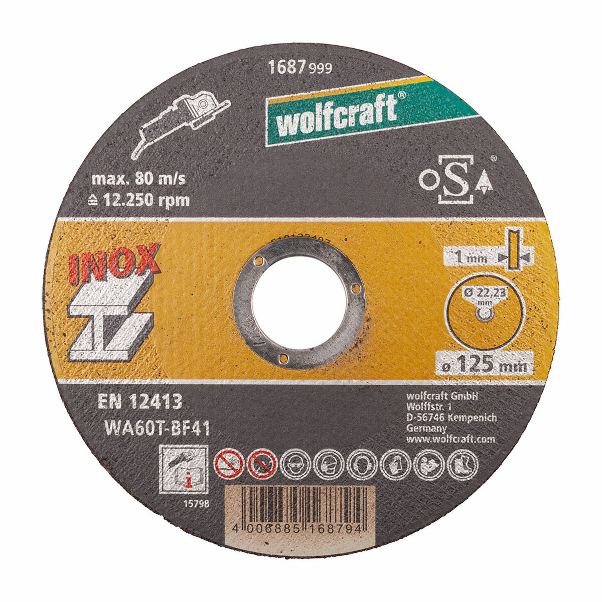 Δίσκοι κοπής Wolfcraft 8463000 Ø 125 mm